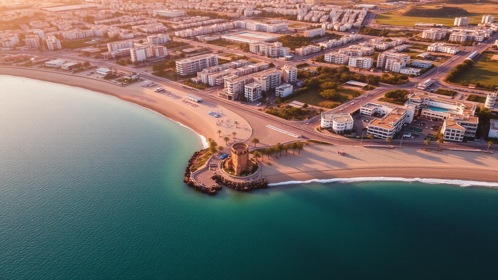 Vista aérea de la Albufereta de Alicante